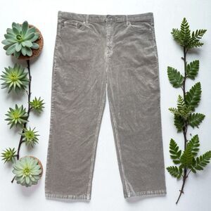 Banana Republic Corduroy Pants Men’s 35W Gray High Rise Straight Leg Premium